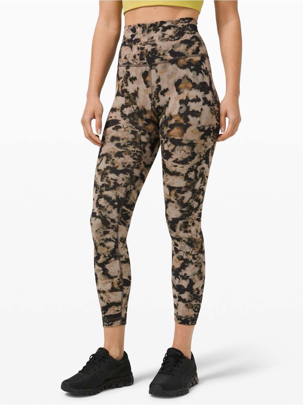 lululemon athletica Leggings - Black and Brown Tie-Dye